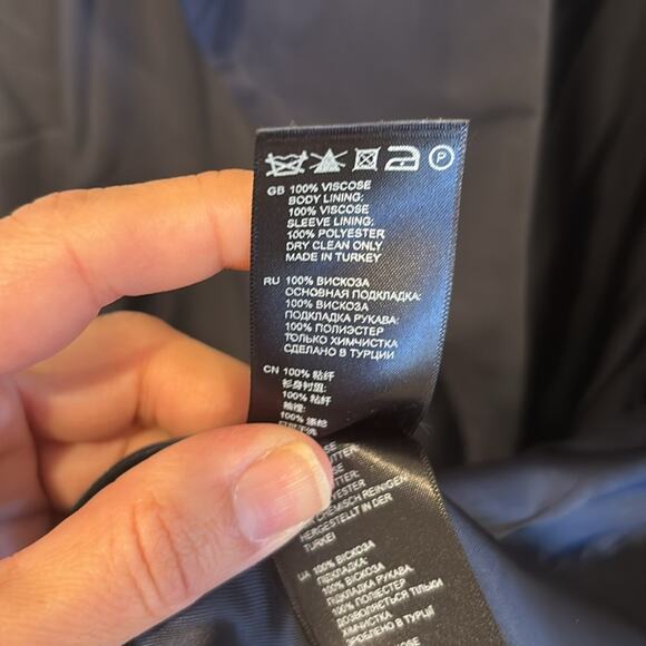 🔥🔥FIRE SALE 🔥🔥REISS EUC navy jacket, size 10 - Picture 7 of 8